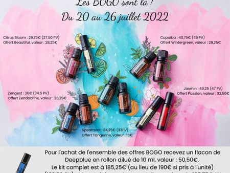 Les BOGO sont de retour en ce mois de Juillet!!!